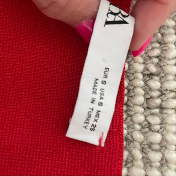 Zara Red Corset Top - Picture 4 of 4